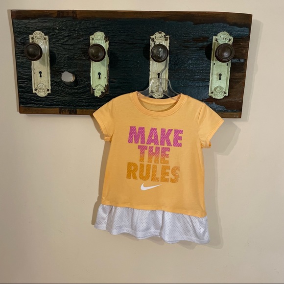 Nike Kids Orange T-shirt Tennis Dress Size Small - Picture 3 of 10